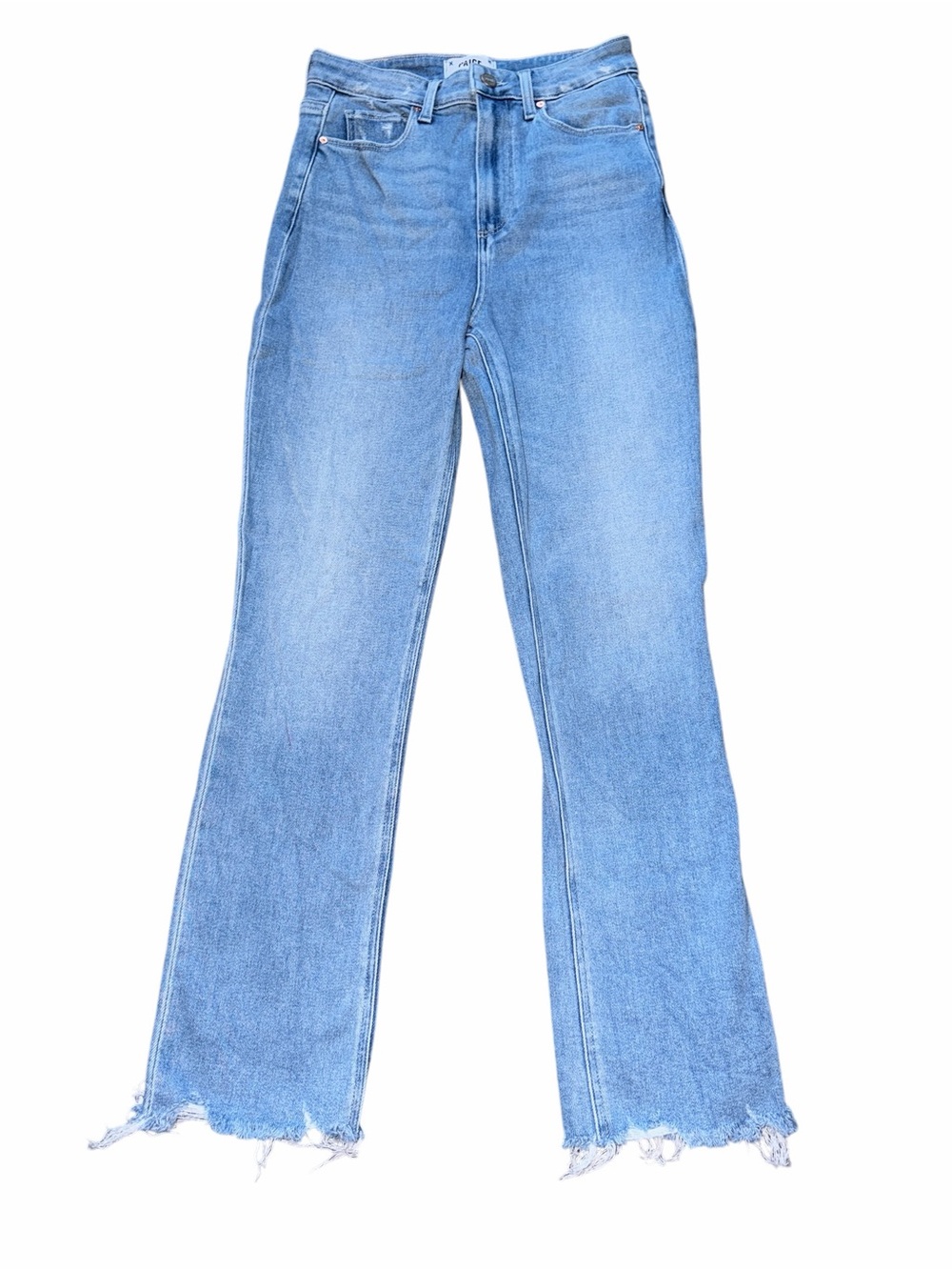 Paige Light Blue Women's High-Rise Flared Jeans